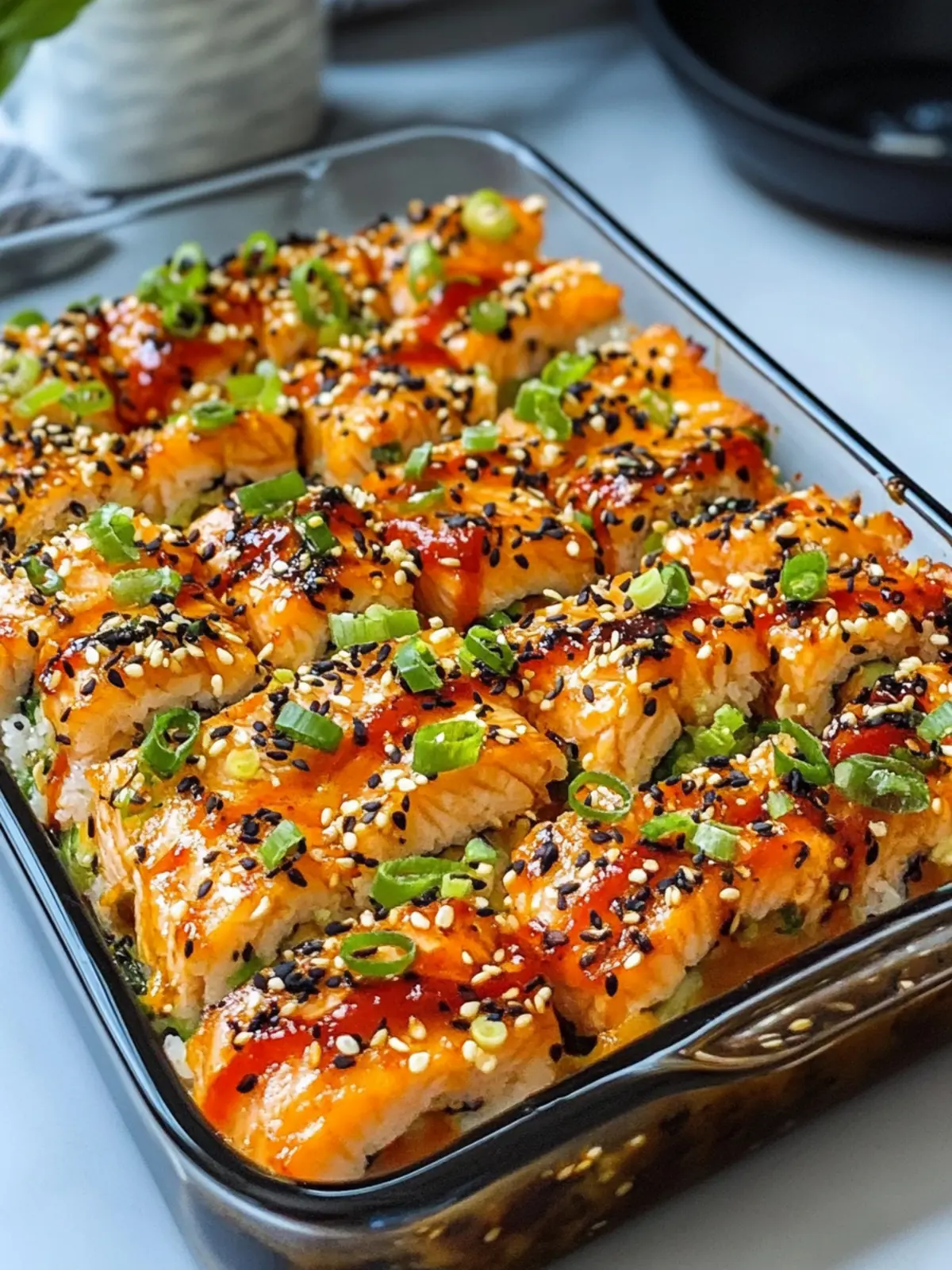 Irresistibly Spicy Salmon Sushi Bake You ll Crave Every Time 2 Spicy Salmon Sushi Bake