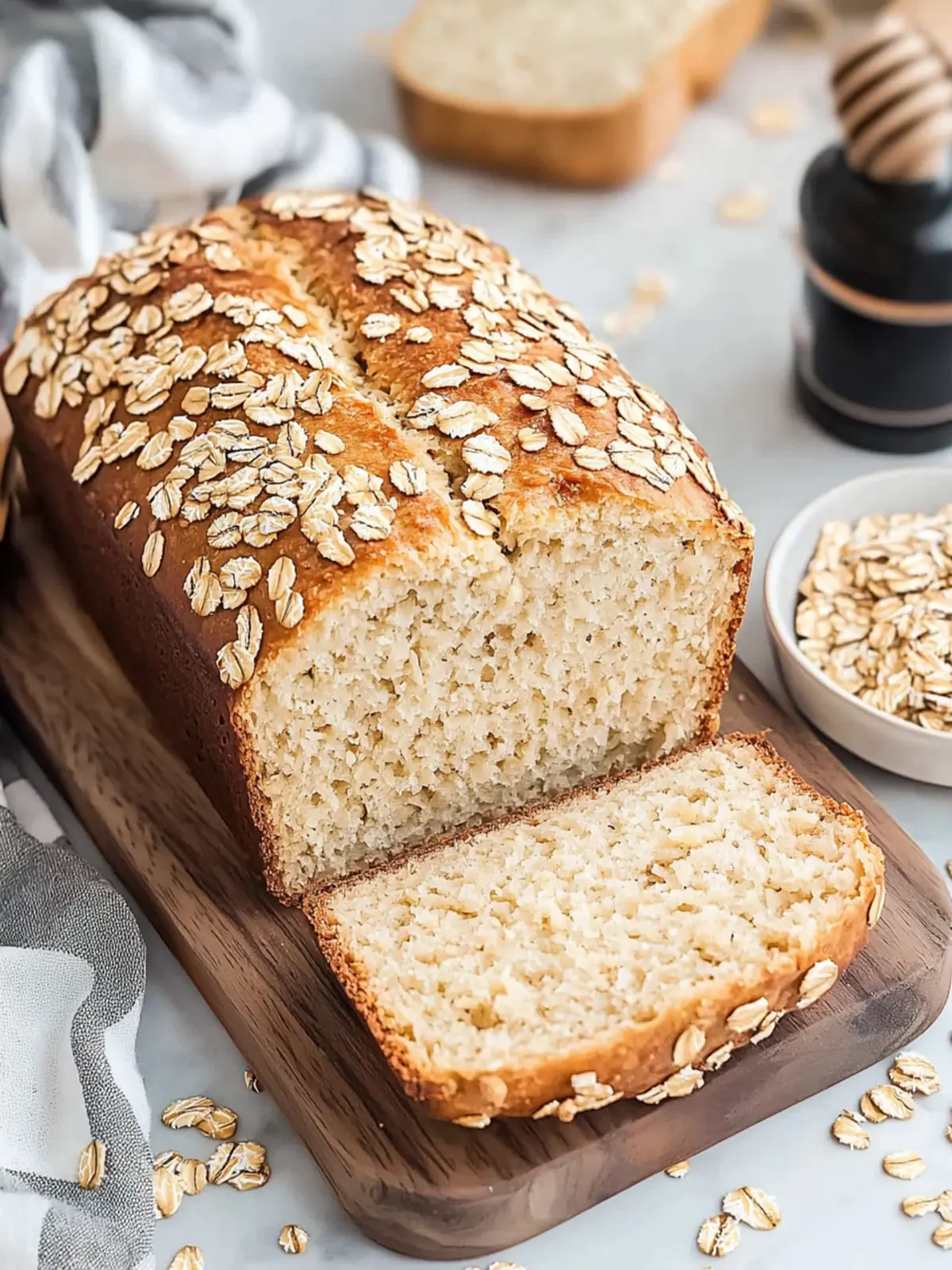 Deliciously Soft Honey Oat Bread for Cozy Evenings 3 Honey Oat Bread