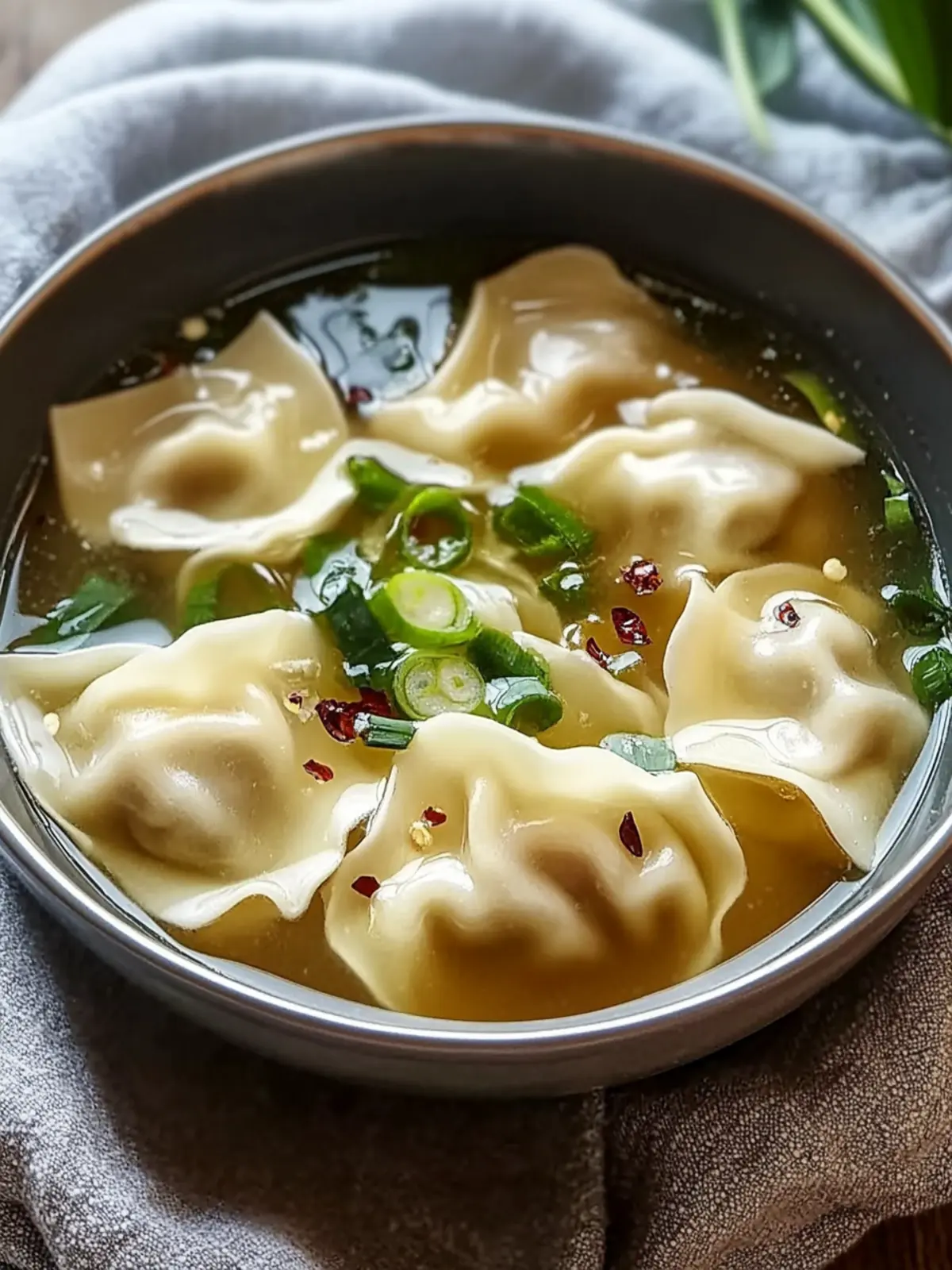 Savory Wonton Soup: Homemade Comfort in Every Bowl 2 Wonton Soup