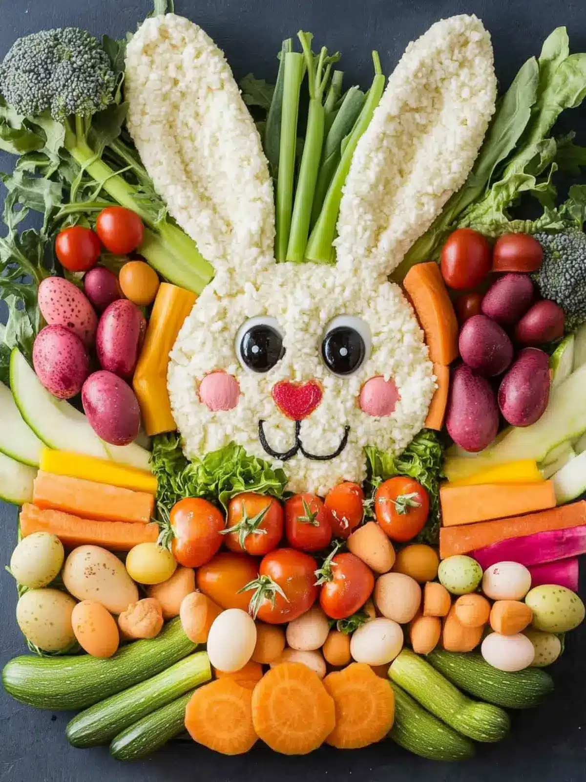 Easter Bunny Veggie Tray: Fun, Fresh, and Family-Friendly Delight 3 Easter Bunny Veggie Tray