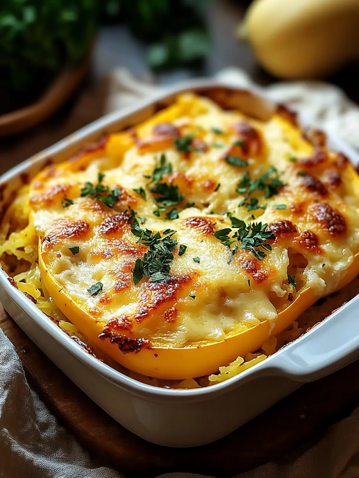 Cheesy Spaghetti Squash Casserole for Comfort Food Lovers 2 Cheesy Spaghetti Squash Casserole