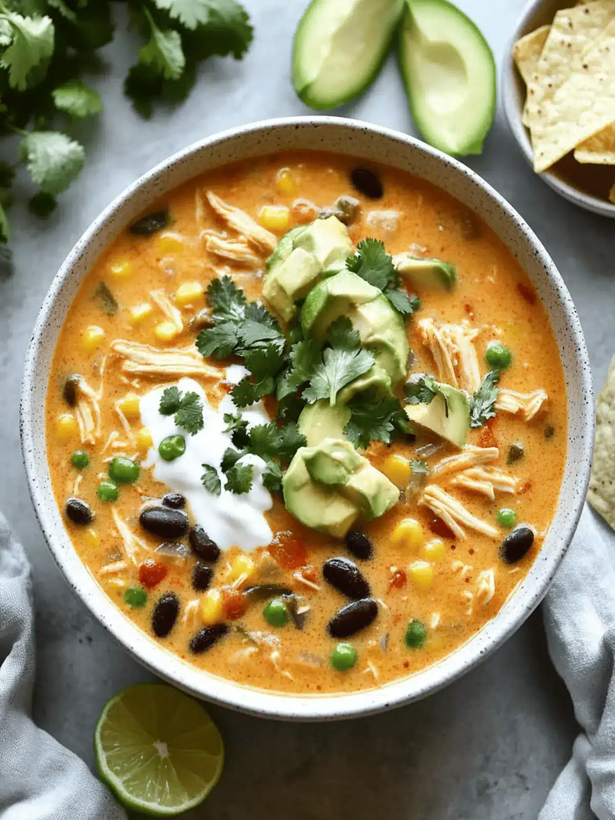 Hearty Creamy Chicken Enchilada Soup for Cozy Nights 4 Creamy Chicken Enchilada Soup