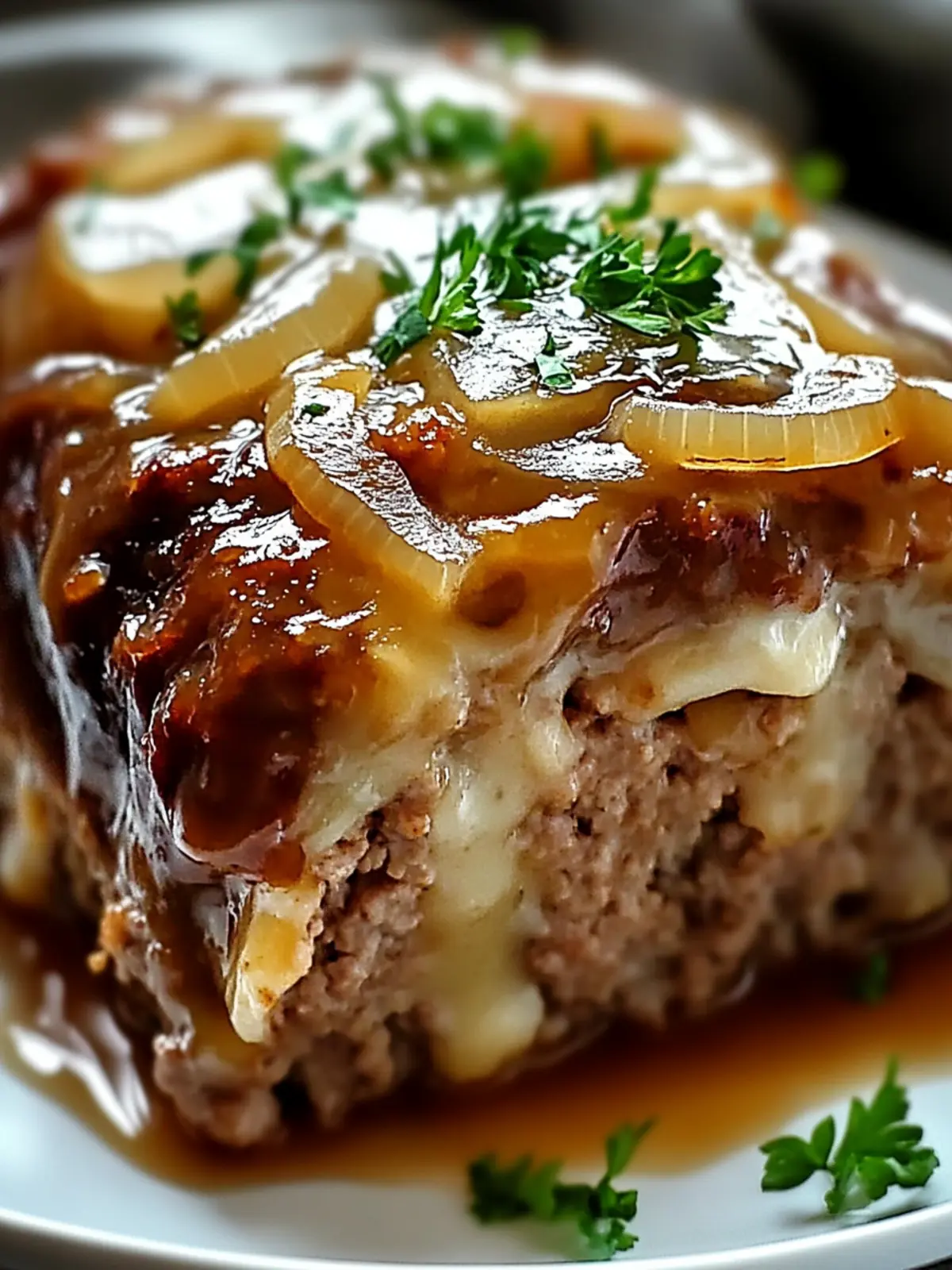 Crockpot French Onion Meatloaf That Melts in Your Mouth 4 Crockpot French Onion Meatloaf