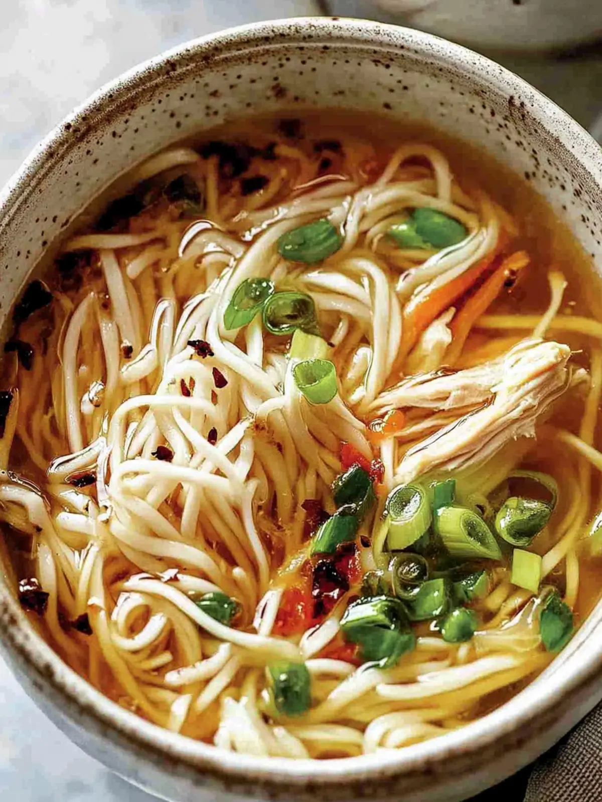 Aromatic Ginger Scallion Chicken Noodle Soup That's Irresistible 2 Aromatic Ginger Scallion Chicken Noodle Soup