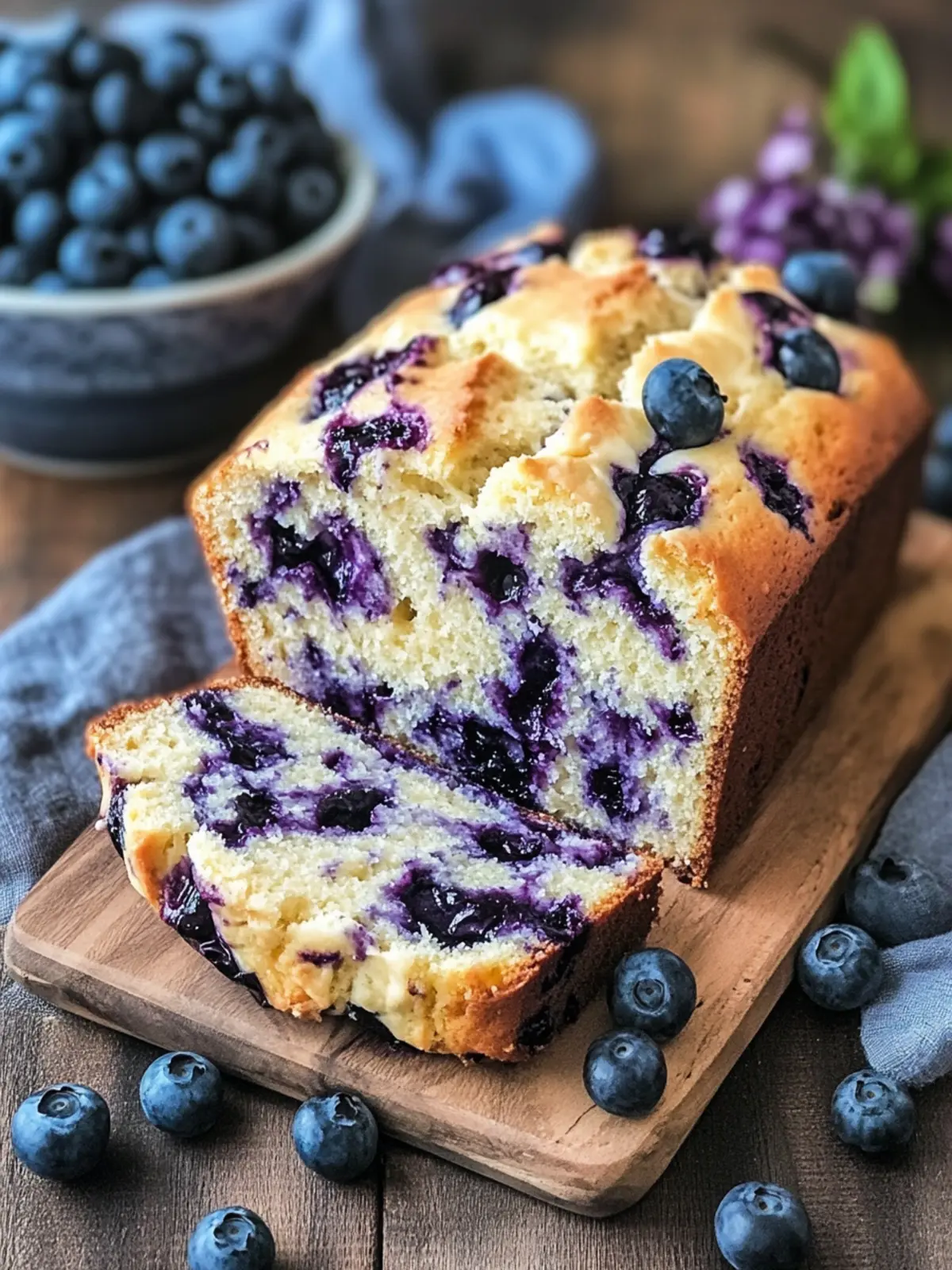 Delicious Blueberry Cream Cheese Bread for the Perfect Snack 3 Blueberry Cream Cheese Bread