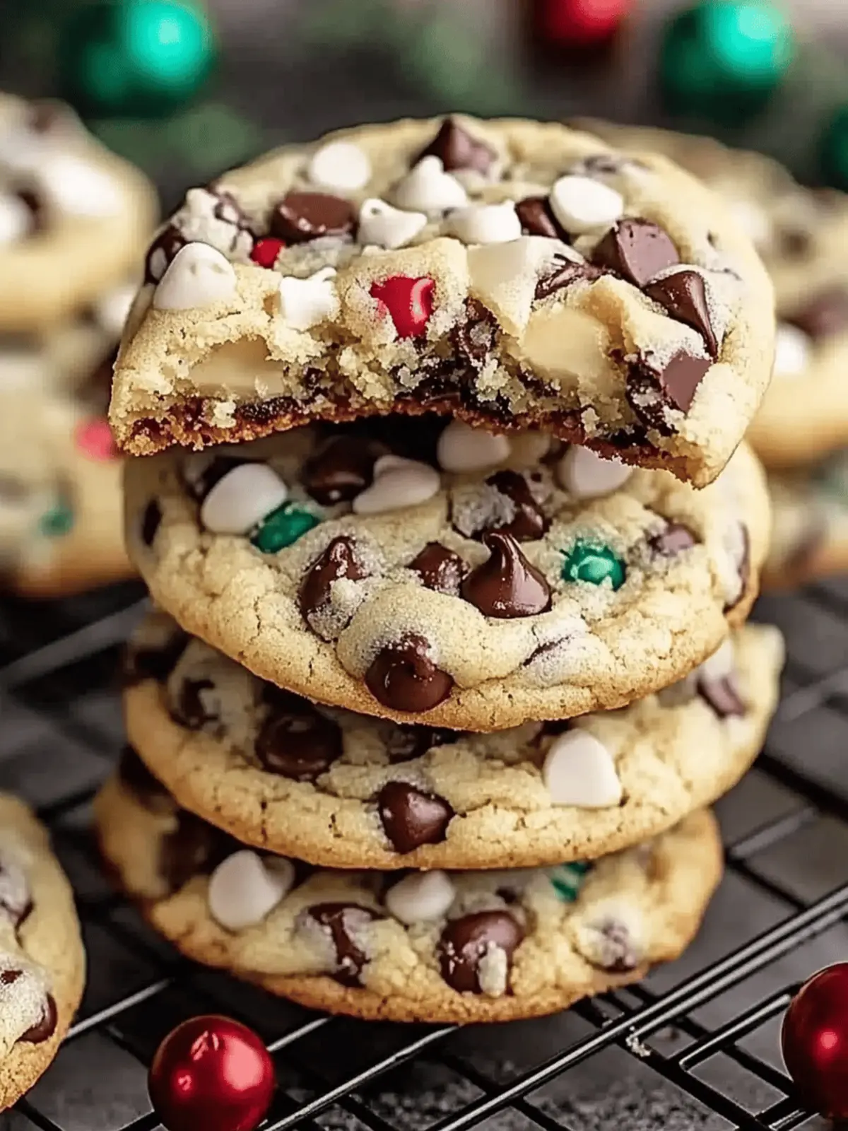 Winter Wonderland Chocolate Chip Cookies with Peppermint Magic 2 Winter Wonderland Chocolate Chip Cookies