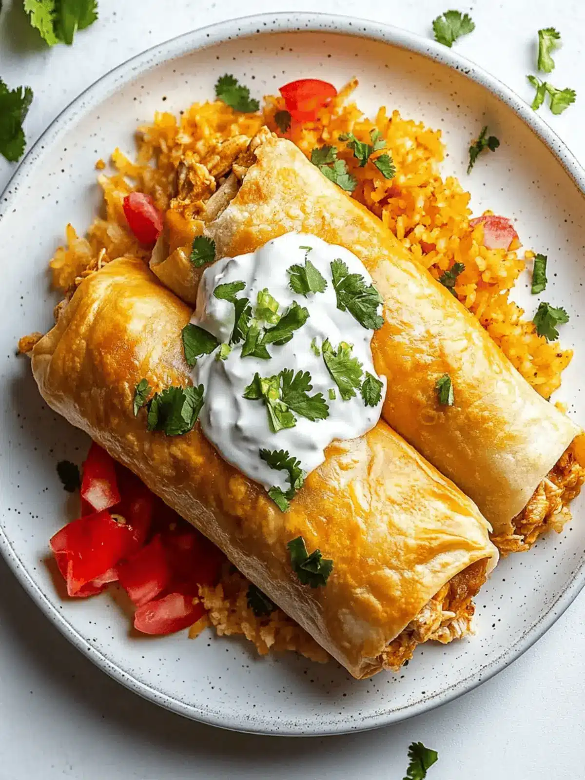 Crispy Chicken Chimichangas: Easy and Delicious Weeknight Treat 4 Chicken Chimichangas
