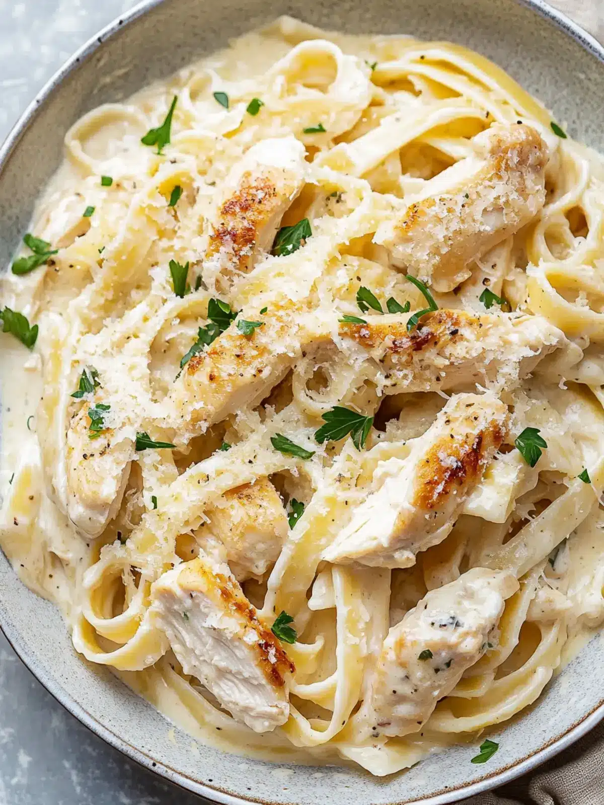 Delicious Chicken Fettuccine Alfredo in Minutes at Home 3 Chicken Fettuccine Alfredo