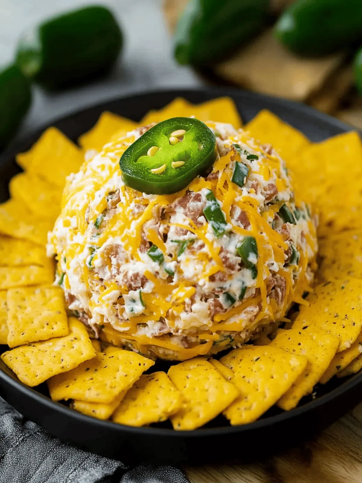 Jalape o Popper Cheese Ball: Your Game Day Showstopper! 3 Jalape o Popper Cheese Ball