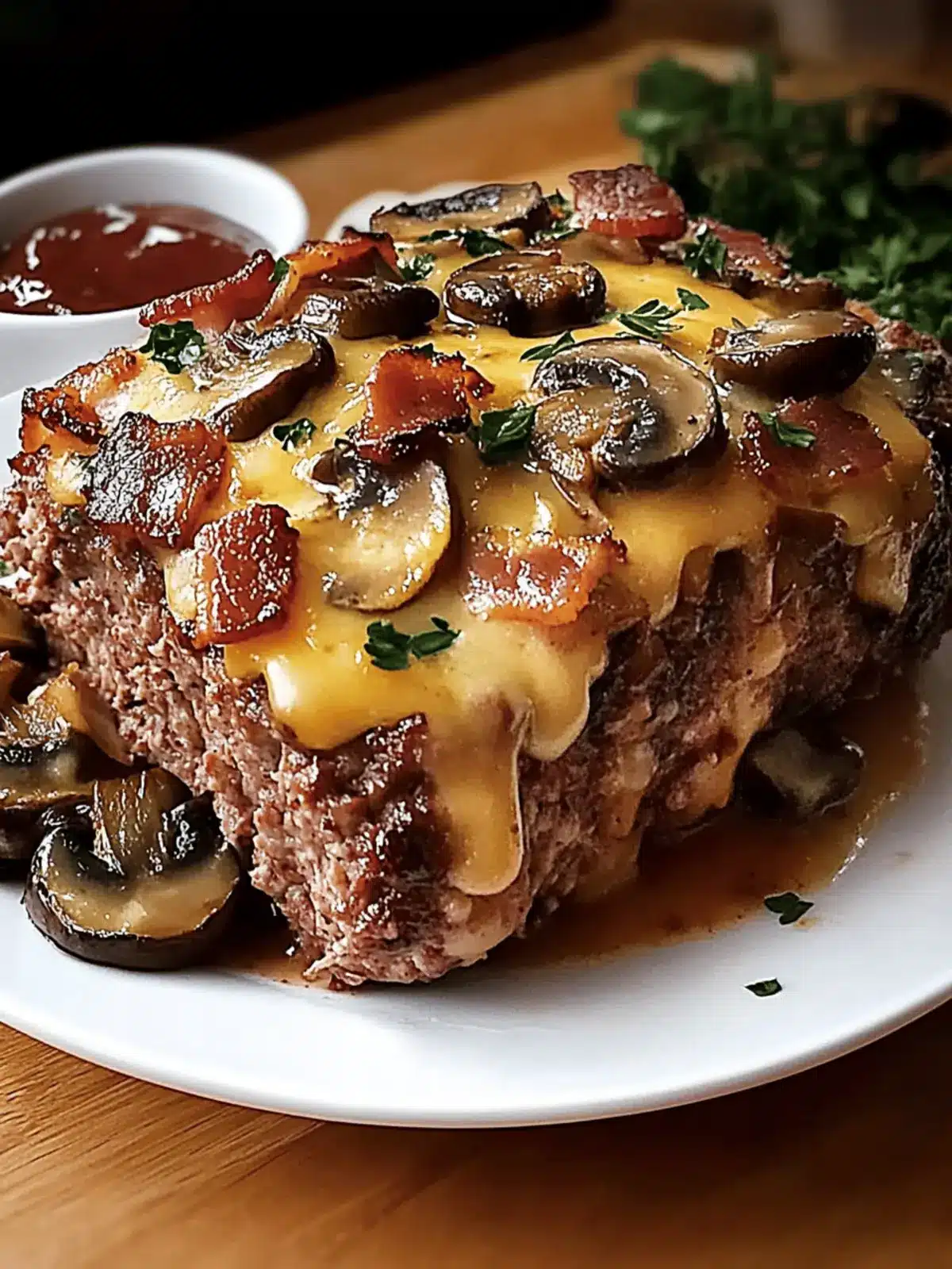 Irresistible Swiss Bacon Mushroom Meatloaf for Cozy Dinners 2 Swiss Bacon Mushroom Meatloaf
