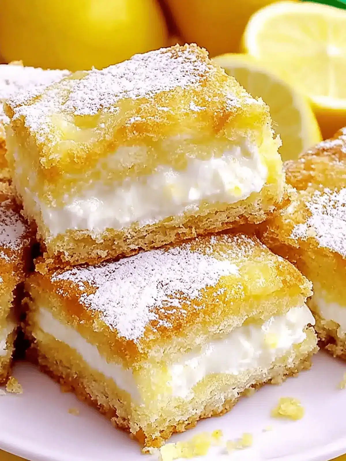 Lemon Cream Cheese Bars: A Tangy Treat Everyone Will Love 2 Lemon Cream Cheese Bars
