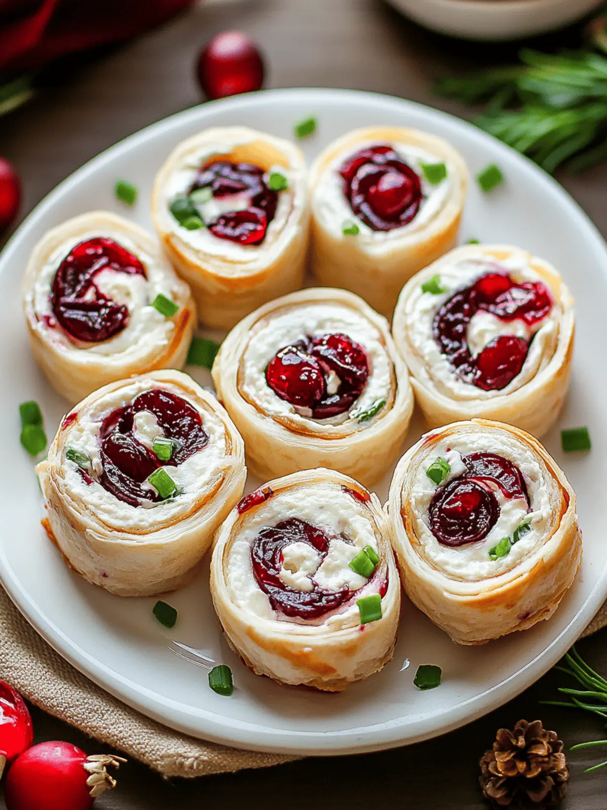 Savory Christmas Cranberry Roll Ups That Wow Every Holiday Guest 4 Savory Christmas Cranberry Roll Ups
