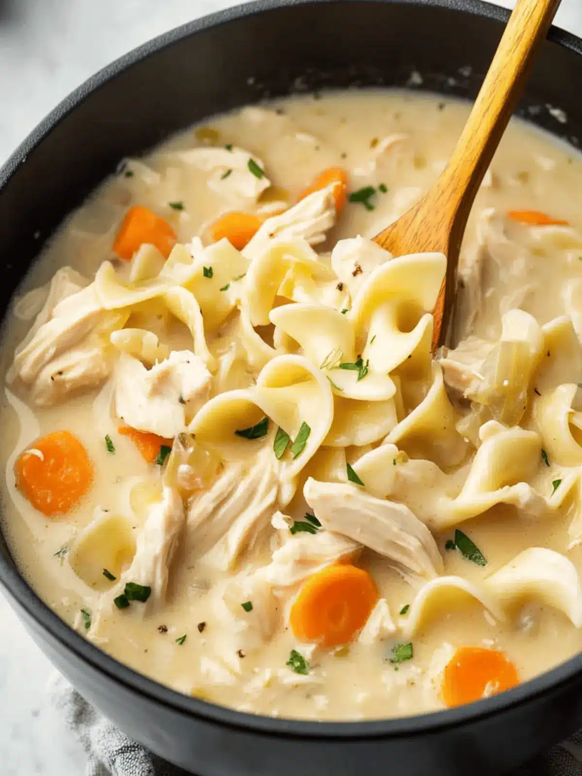 Easy Creamy Chicken Noodle Soup That Warms the Soul 3 Easy Creamy Chicken Noodle Soup