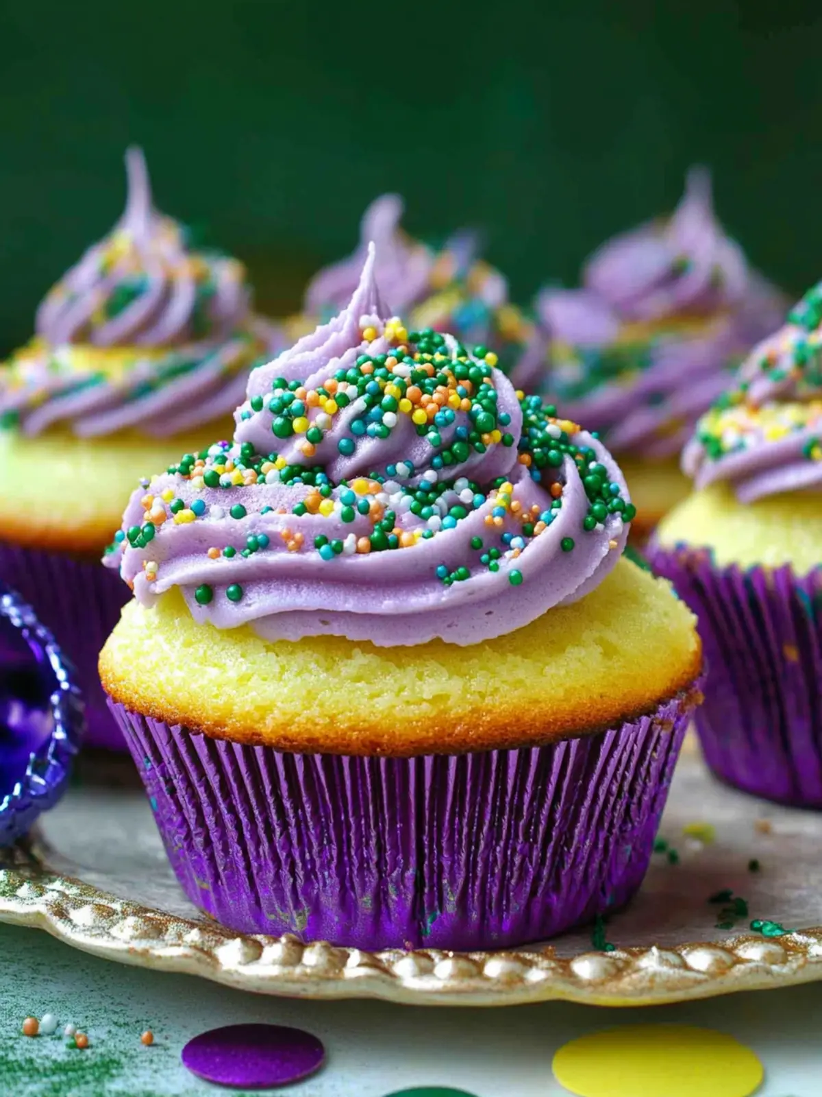 Mardi Gras Cupcakes: Colorful Treats to Celebrate with Joy 2 Mardi Gras Cupcakes