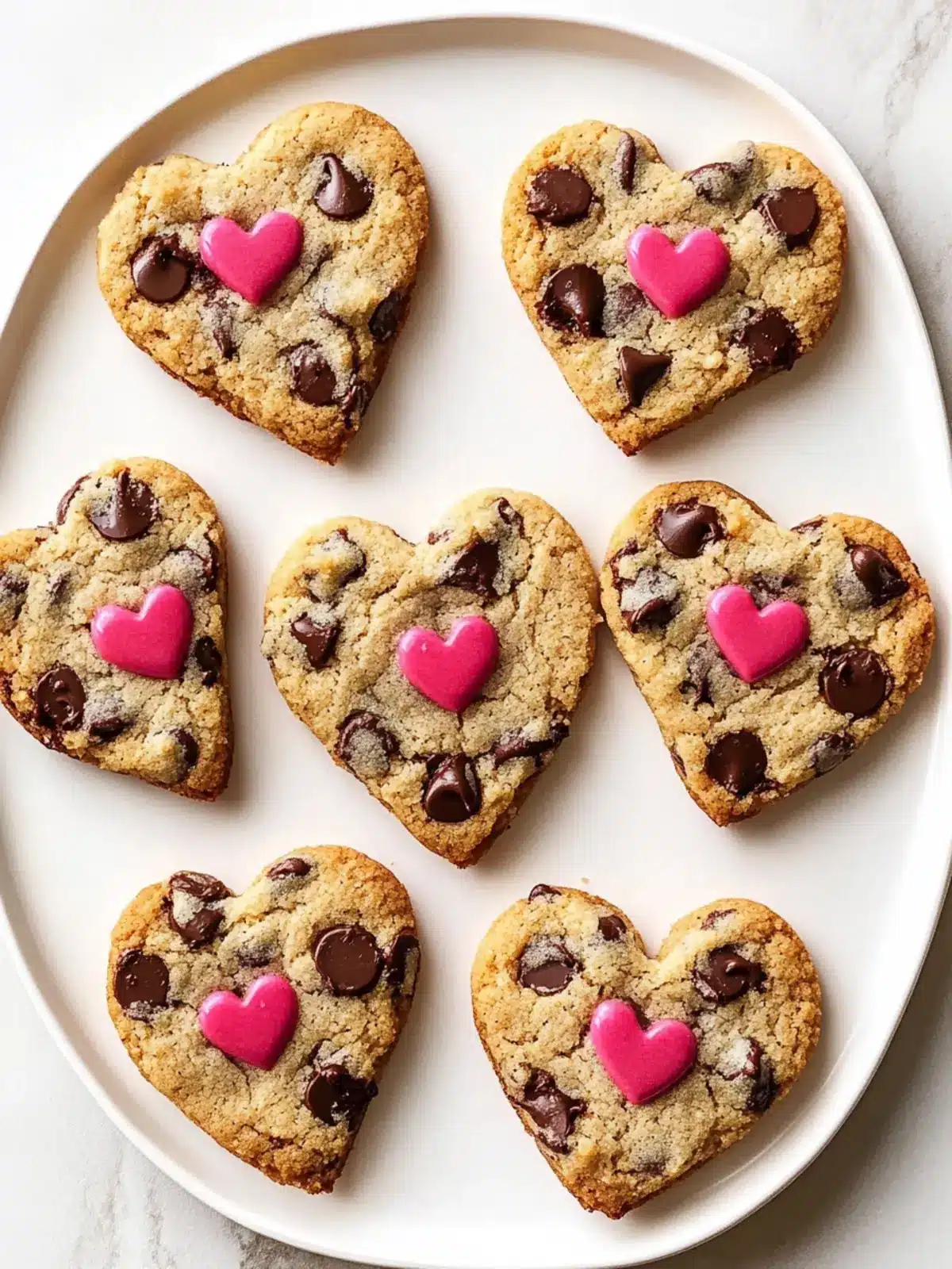 Heart Shaped Chocolate Chip Cookies for Sweet Moments 2 Heart Shaped Chocolate Chip Cookies
