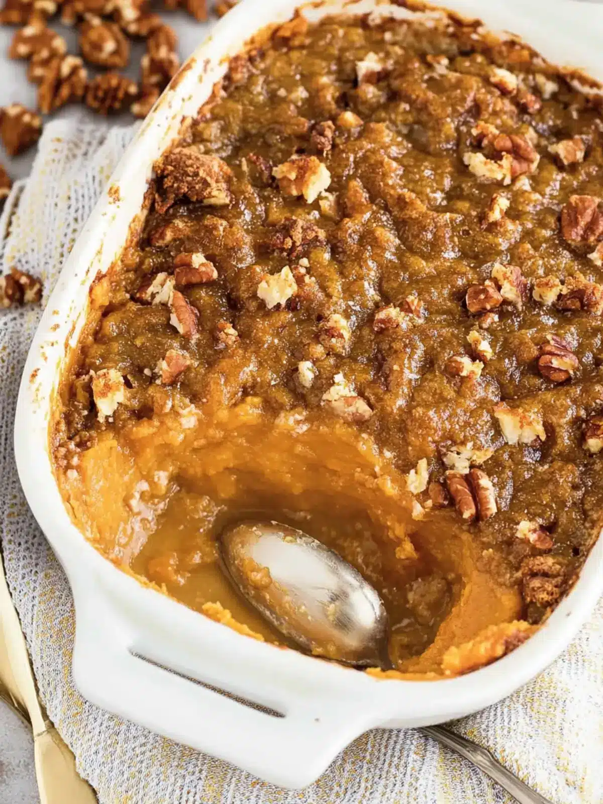 Irresistibly Creamy Sweet Potato Casserole with Crunchy Topping 2 Sweet Potato Casserole