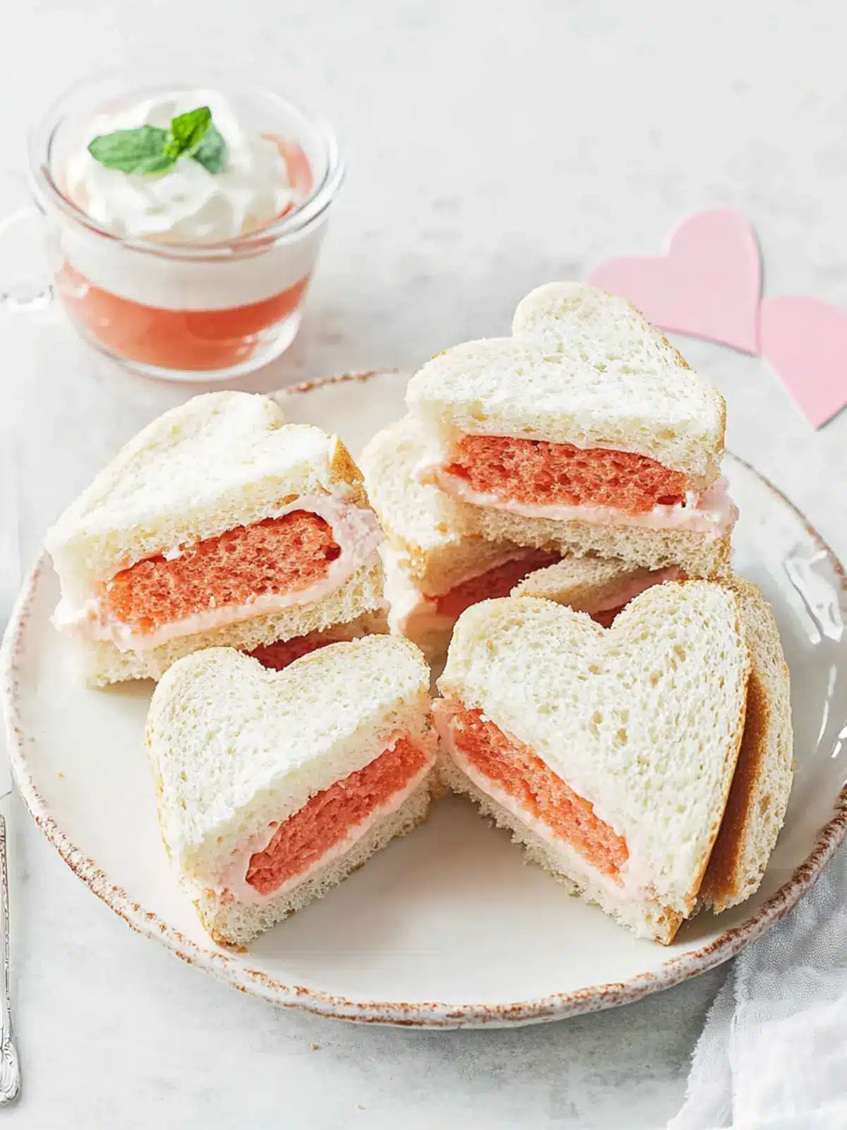 Delicious Heart Tea Sandwiches to Delight Your Guests 4 Heart Tea Sandwiches