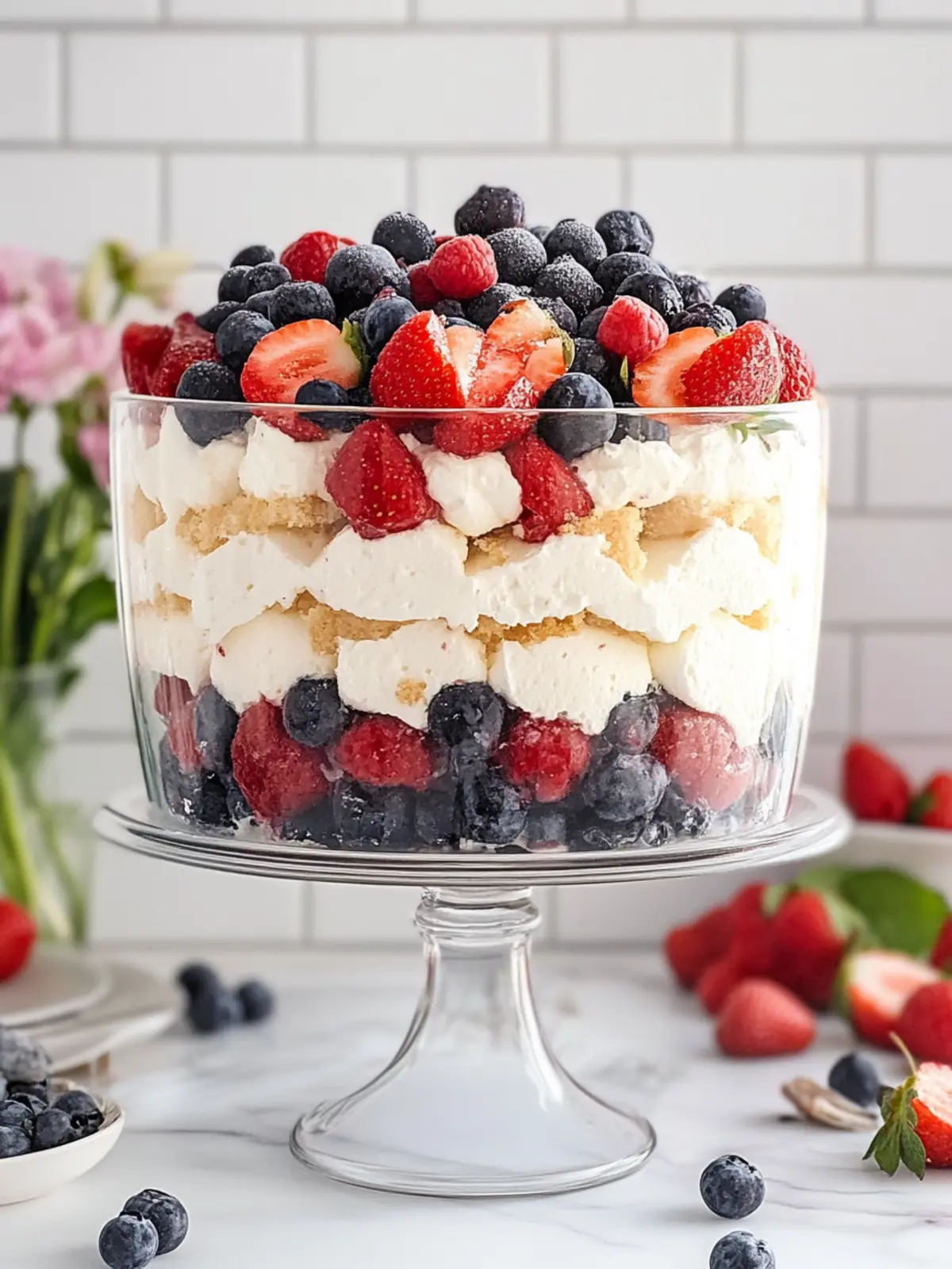 Heavenly Angel Food Cake Berry Trifle You ll Love to Share 4 Angel Food Cake Berry Trifle
