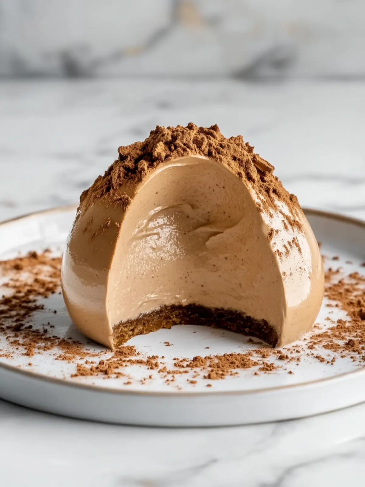 Decadent Gingerbread Latte Mousse Domes for Cozy Nights 2 Gingerbread Latte Mousse Domes