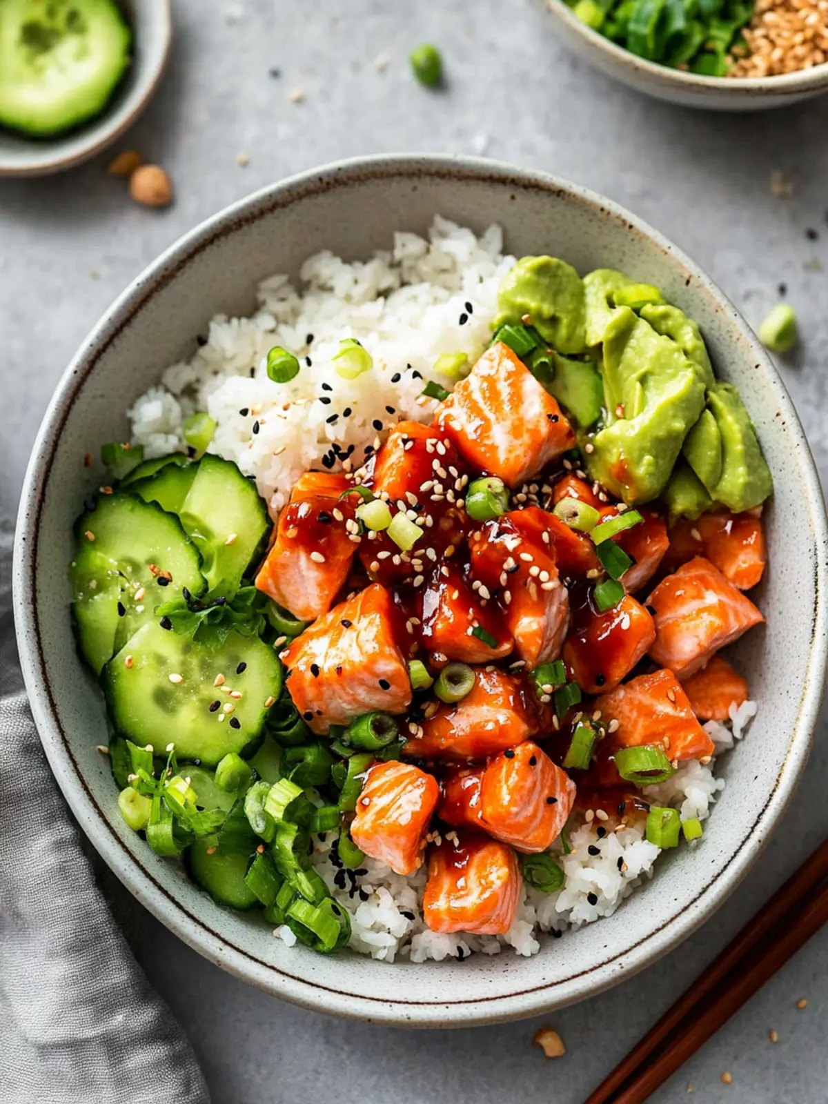 Sweet and Spicy Honey Sriracha Salmon Bowls You ll Love 4 Honey Sriracha Salmon Bowls