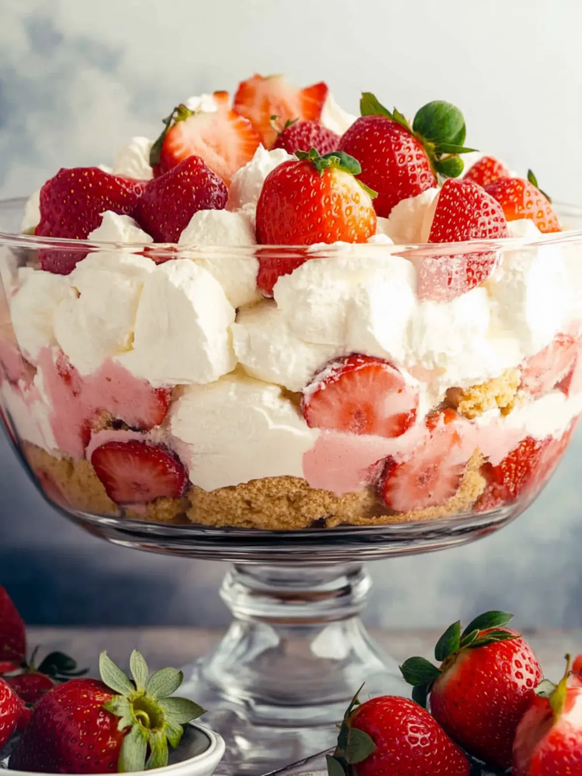Delicious Strawberry Trifle with Cream Cheese for Sweet Moments 2 Strawberry Trifle with Cream Cheese