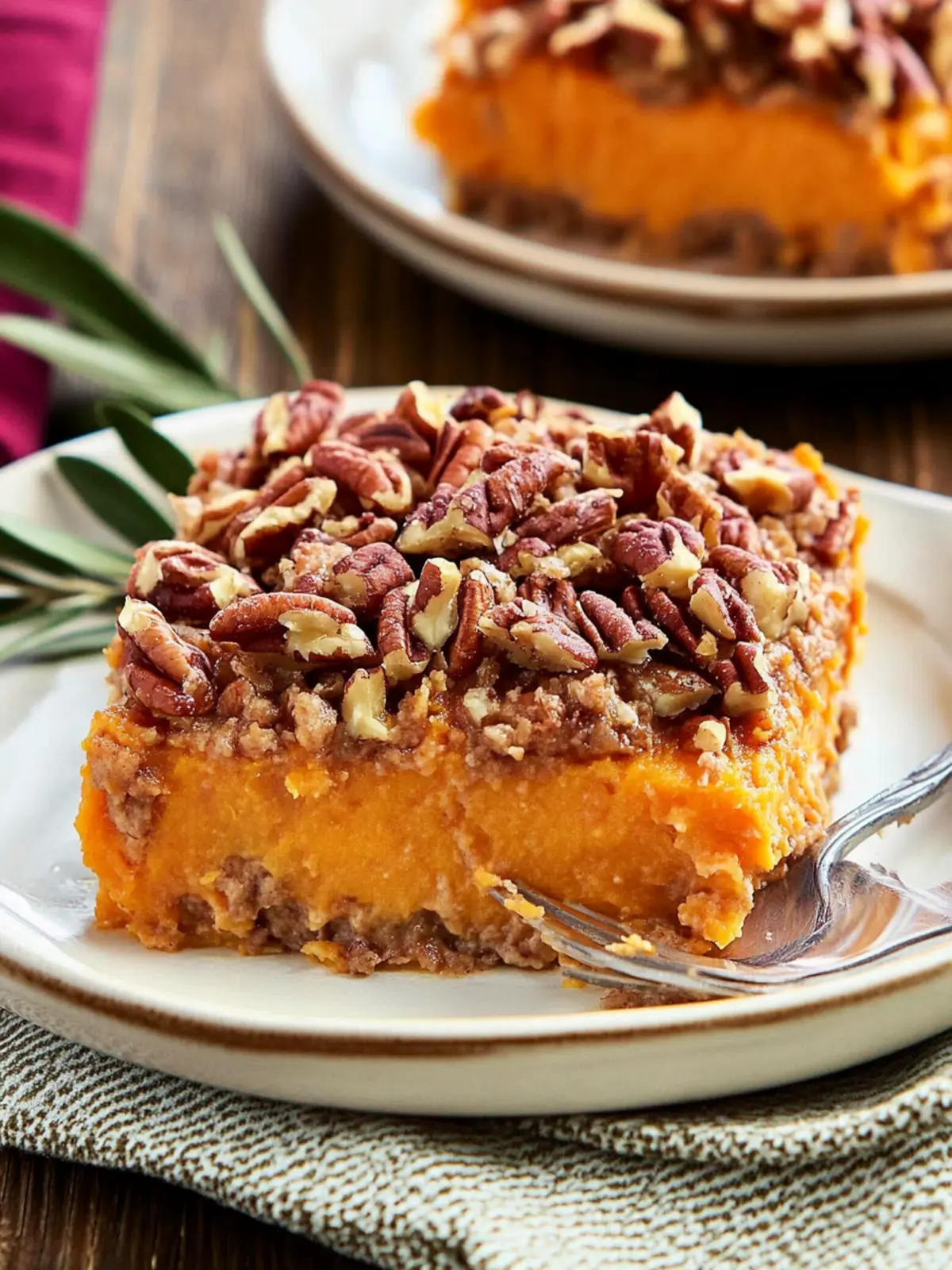 Delicious Sweet Potato Casserole with Pecan Topping Magic 2 Sweet Potato Casserole with Pecan Topping
