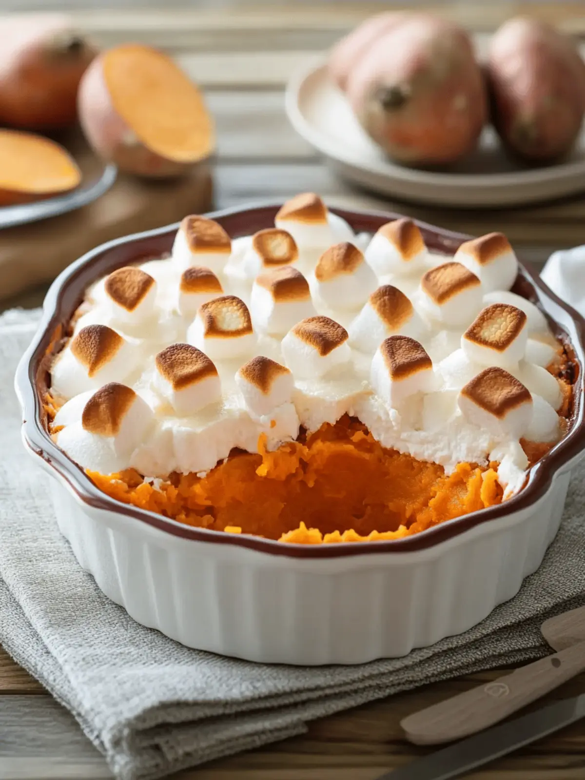 Deliciously Healthier Sweet Potato Casserole With Marshmallows 4 Healthier Sweet Potato Casserole With Marshmallows