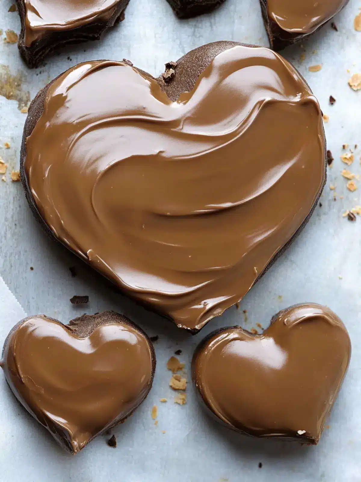 Decadent Chocolate Peanut Butter Valentine s Heart Treats 4 Chocolate Peanut Butter Valentine s Heart