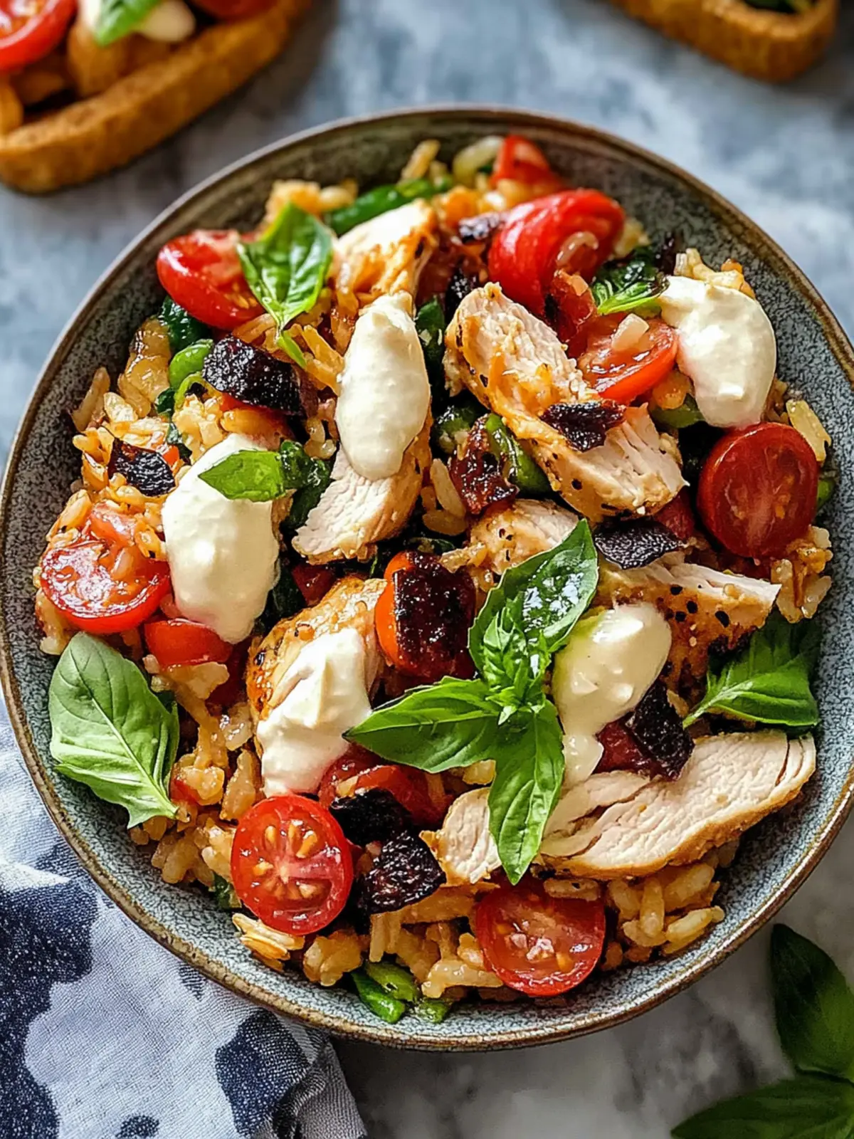 Delicious Chicken Crispy Rice Salad with Peanut Dressing Bliss 4 Chicken Crispy Rice Salad with Peanut Dressing