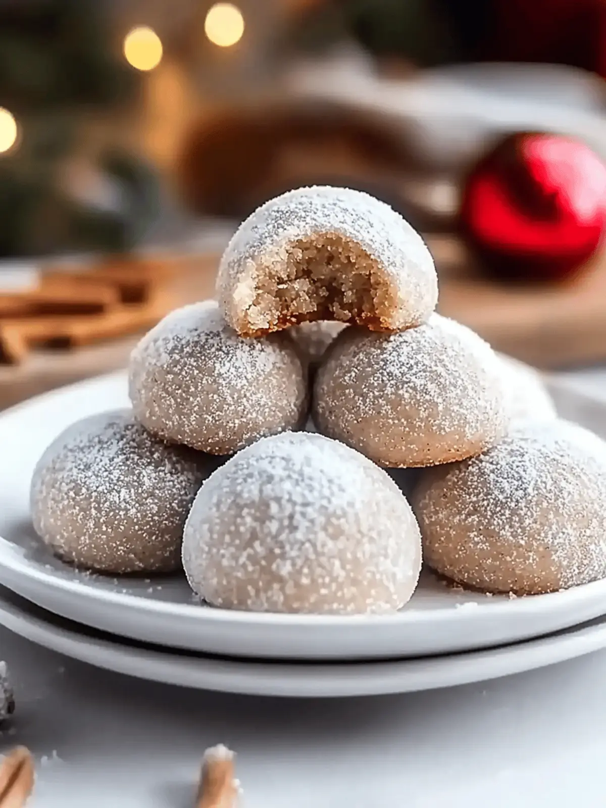 Cinnamon Sugar Snowball Cookies that Melt in Your Mouth 3 Cinnamon Sugar Snowball Cookies