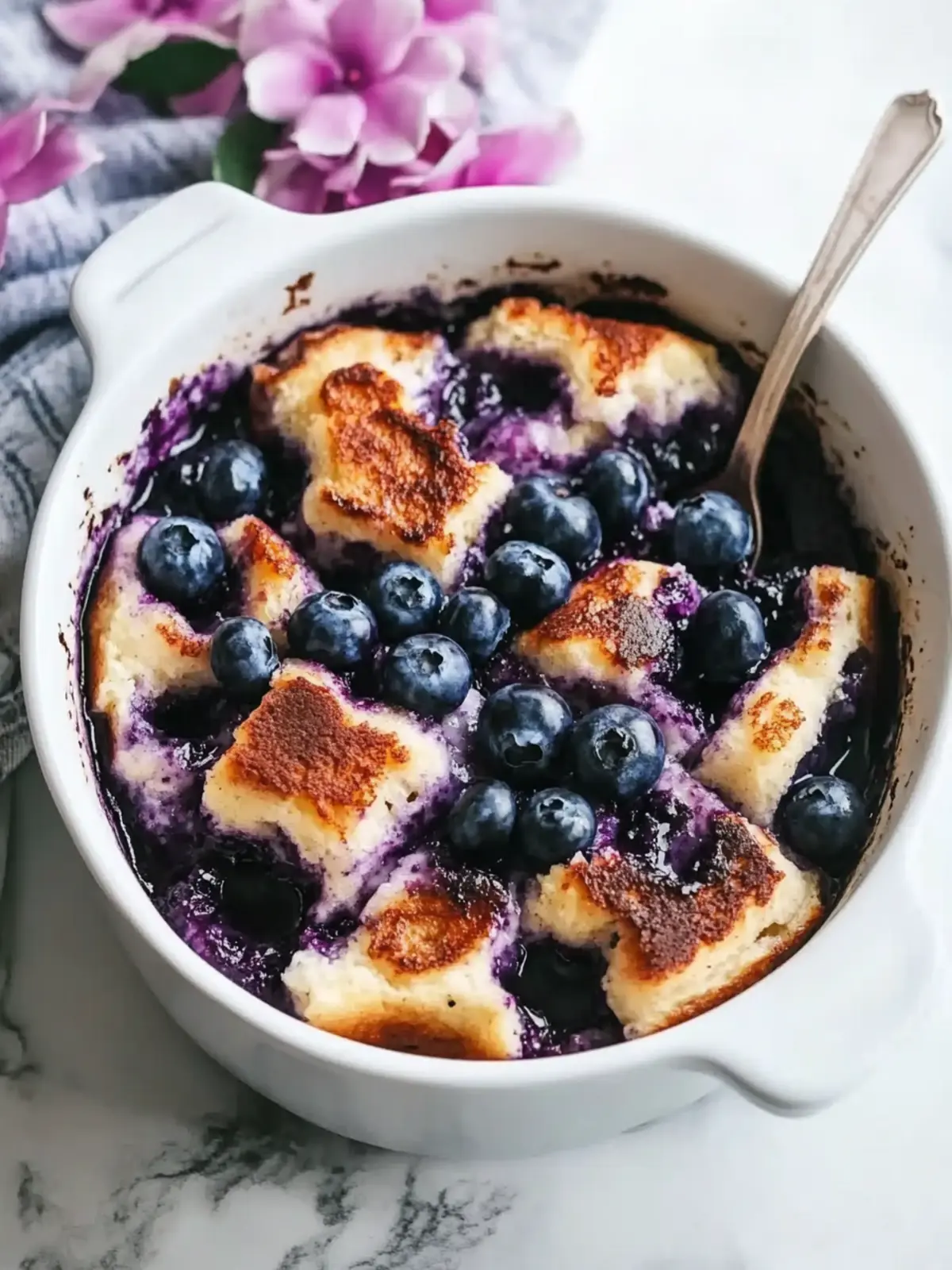 Delicious Overnight Blueberry French Toast Casserole Magic 2 Overnight Blueberry French Toast Casserole