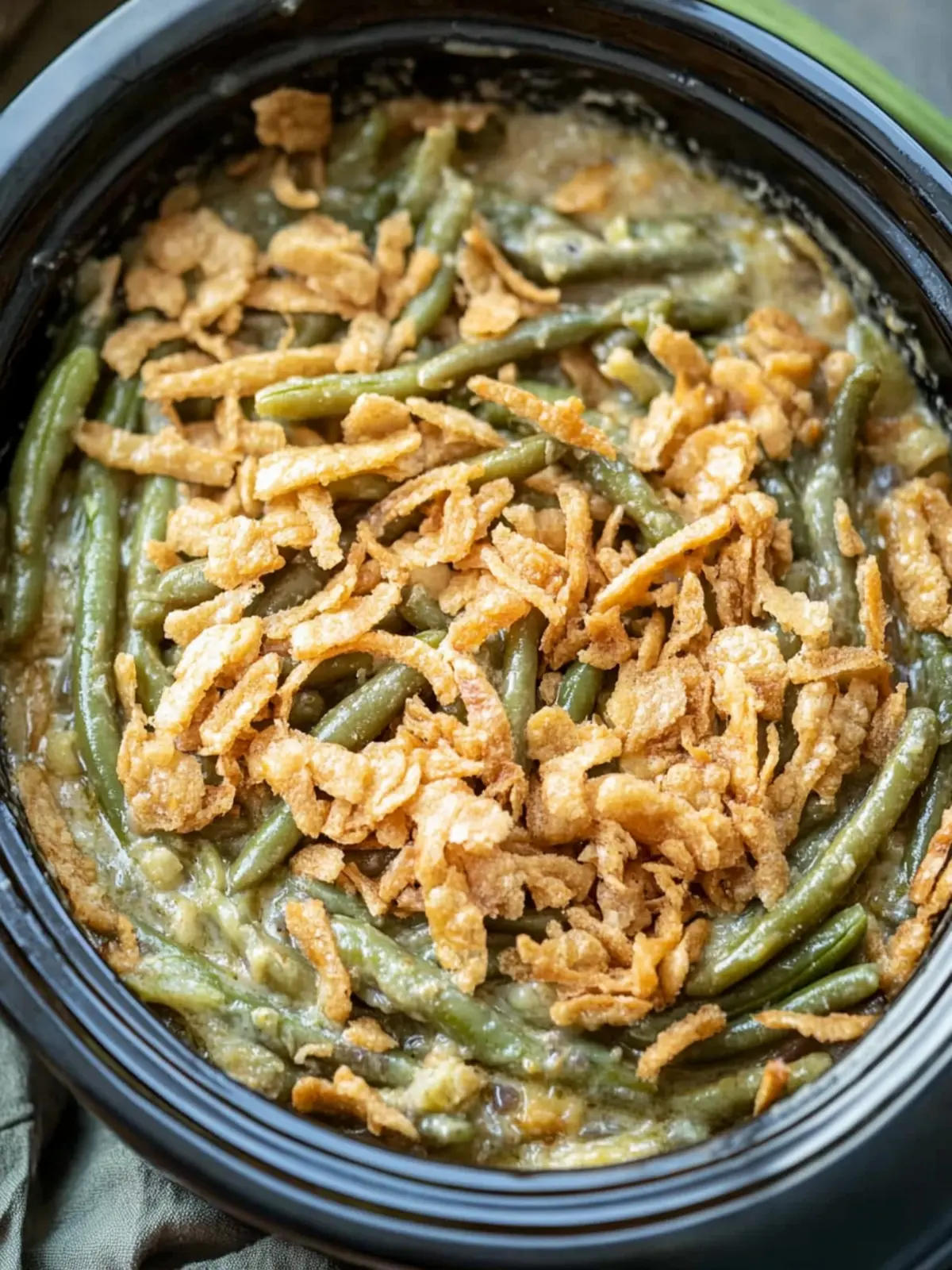 Crockpot Green Bean Casserole: Comfort Food Made Easy 4 Crockpot Green Bean Casserole