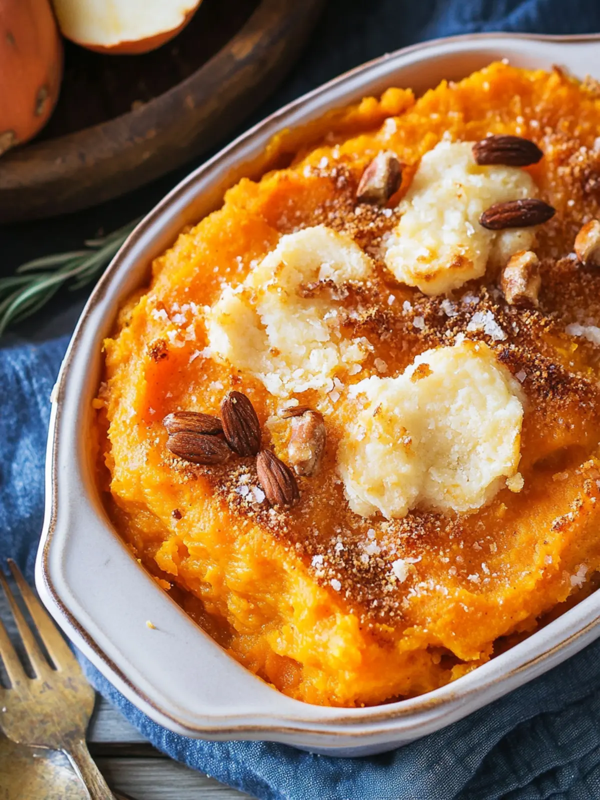 Deliciously Cozy Sweet Potato Casserole with Marshmallow Topping 4 Sweet Potato Casserole