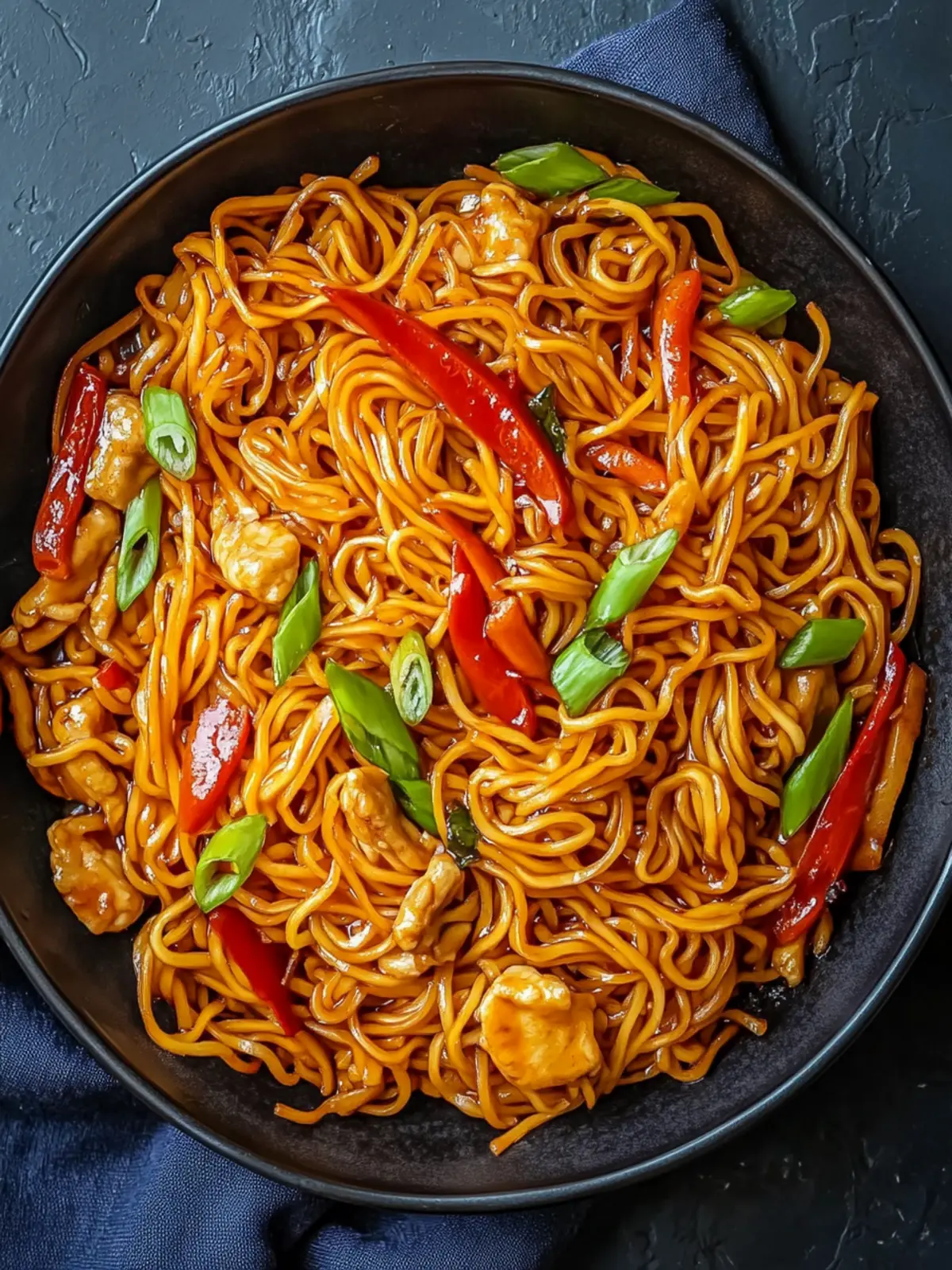 Savory Yakisoba Noodles: Quick Chicken Stir-Fry Delight 4 Savory Yakisoba Noodles