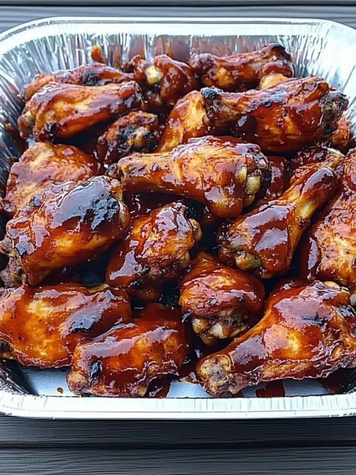 Finger-Lickin' 3 Ingredient Crockpot BBQ Chicken Wings 2 3 Ingredient Crockpot BBQ Chicken Wings
