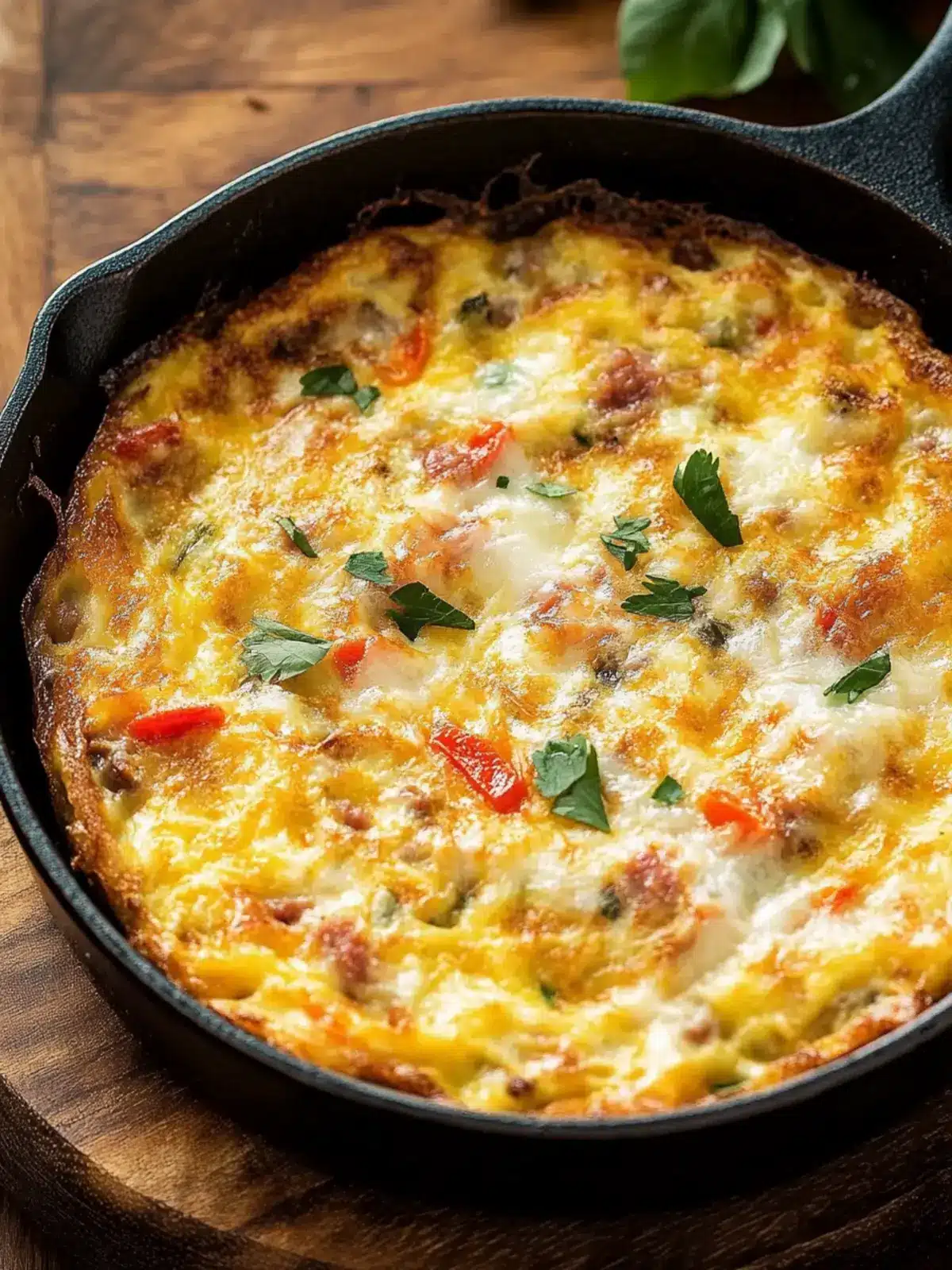Baked Provolone and Sausage Frittata for a Cozy Brunch Delight 2 Baked Provolone and Sausage Frittata