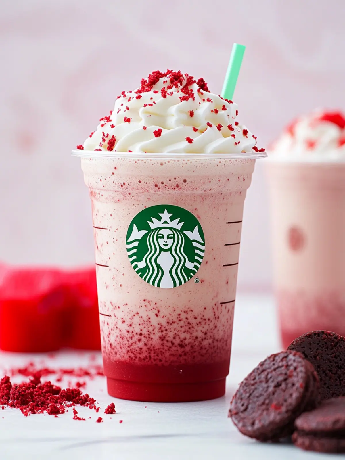 Indulge in Bliss: Homemade Red Velvet Frappuccino Delight 3 Red Velvet Frappuccino