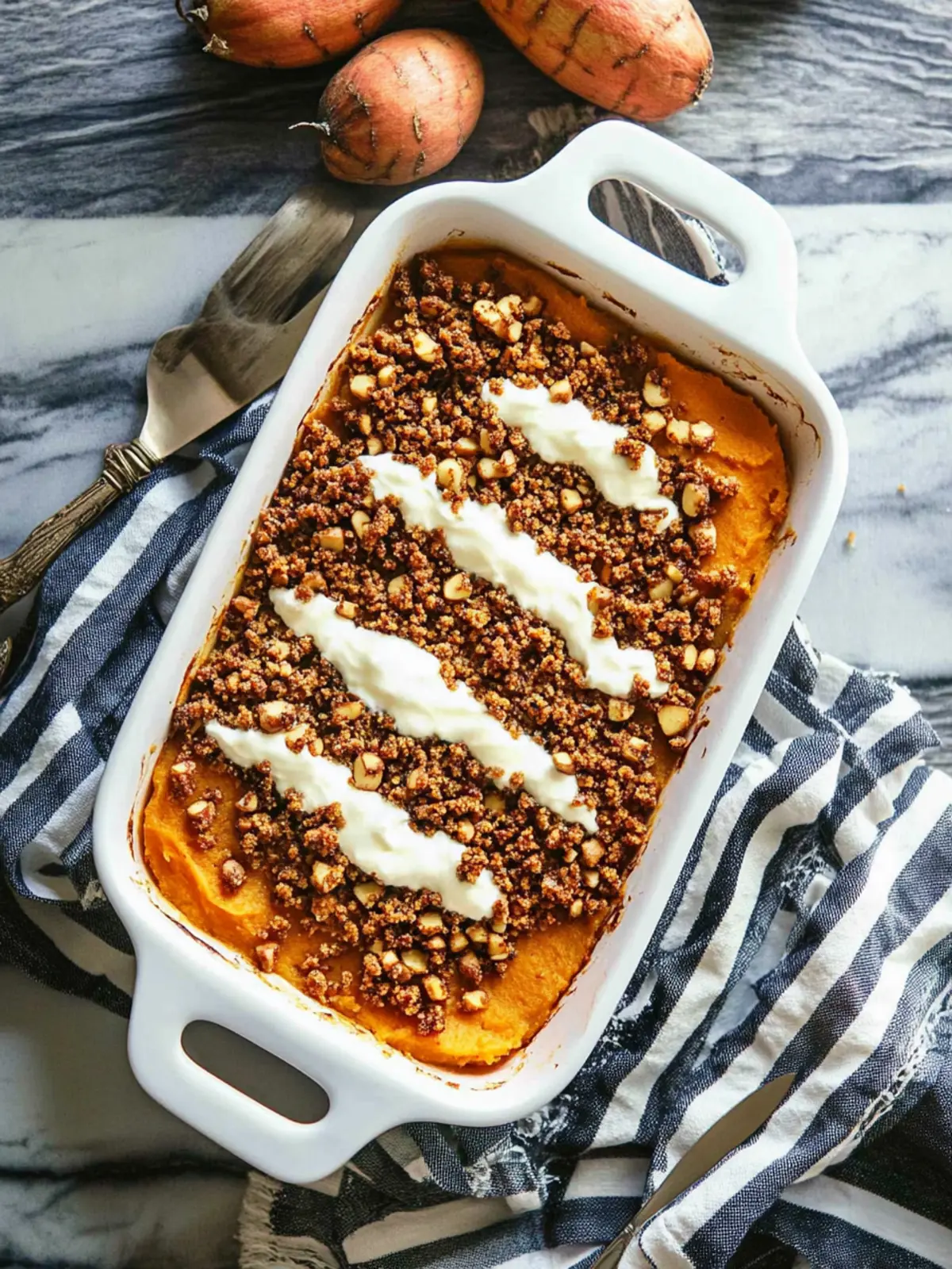 Irresistible Sweet Potato Casserole with Marshmallows & Pecans 3 Sweet Potato Casserole