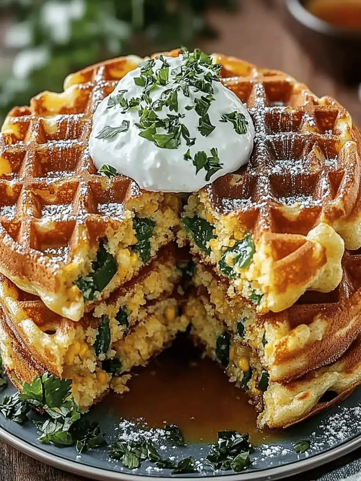 Cheddar Jalape o Cornbread Waffles: Your New Breakfast Delight 3 Cheddar Jalape o Cornbread Waffles