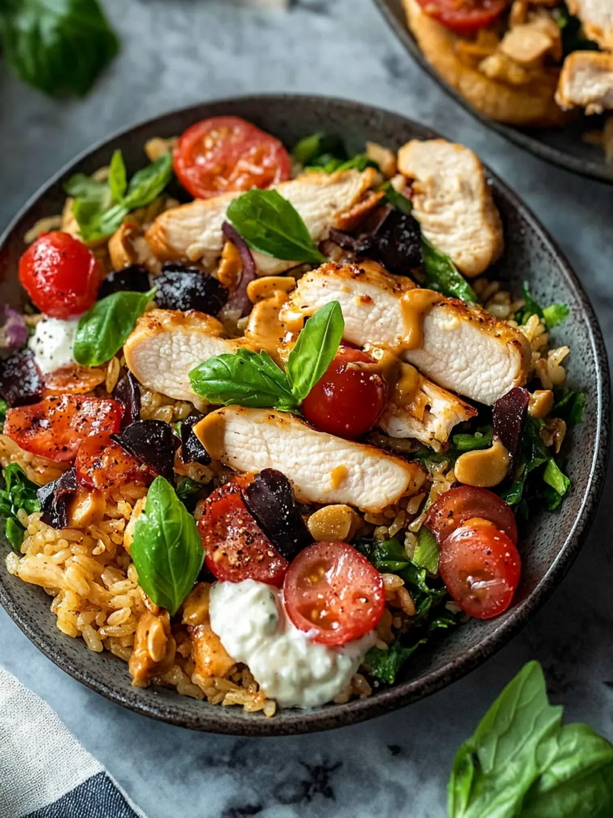 Delicious Chicken Crispy Rice Salad with Peanut Dressing Bliss 3 Chicken Crispy Rice Salad with Peanut Dressing