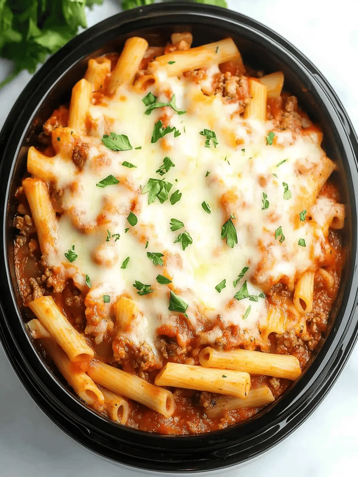 Savory Slow Cooker Baked Ziti for Effortless Family Dinners 2 Savory Slow Cooker Baked Ziti