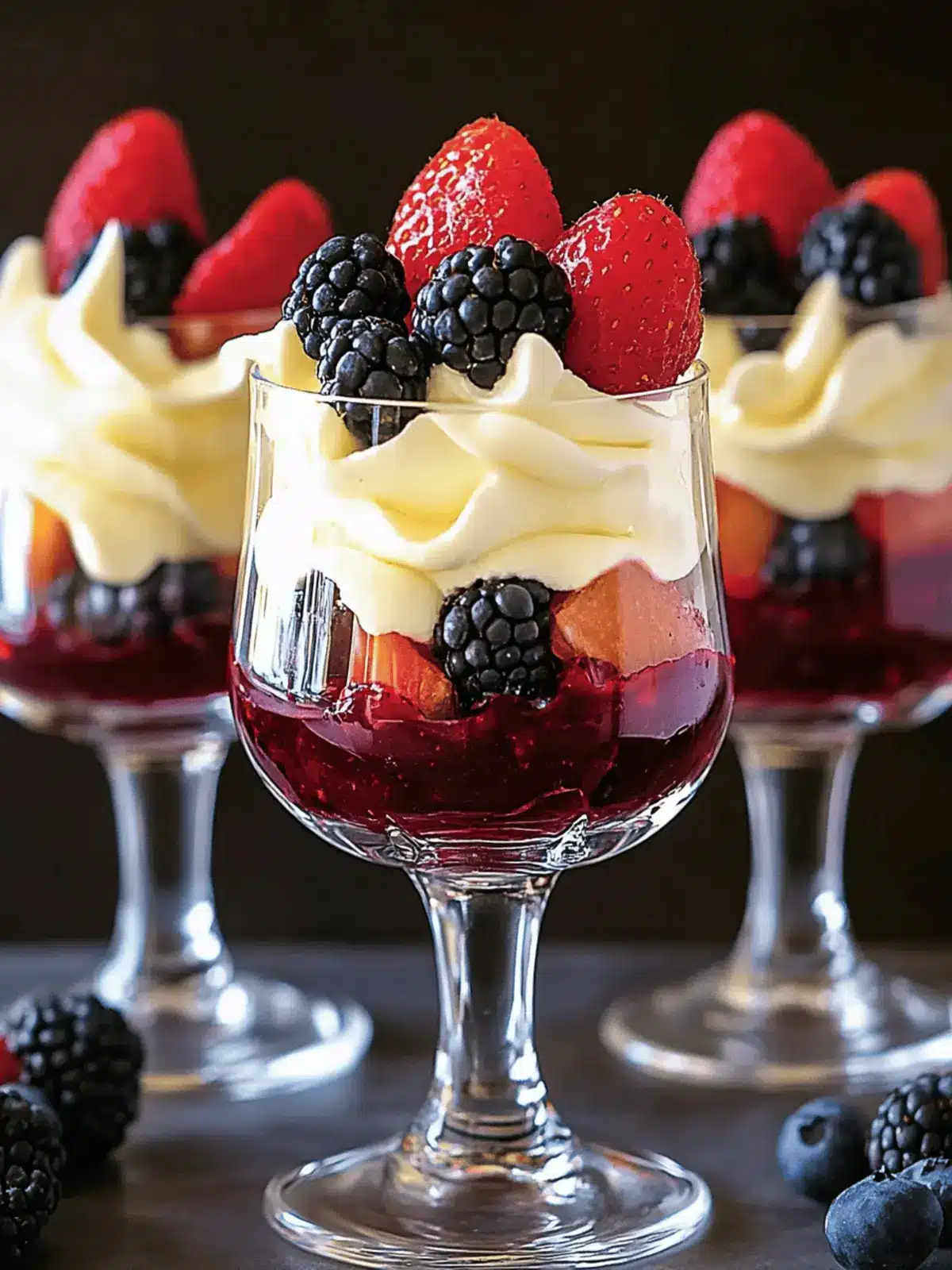 Delightful Mini Trifles with Fresh Fruits and Cream Magic 4 Delightful Mini Trifles with Fresh Fruits and Cream