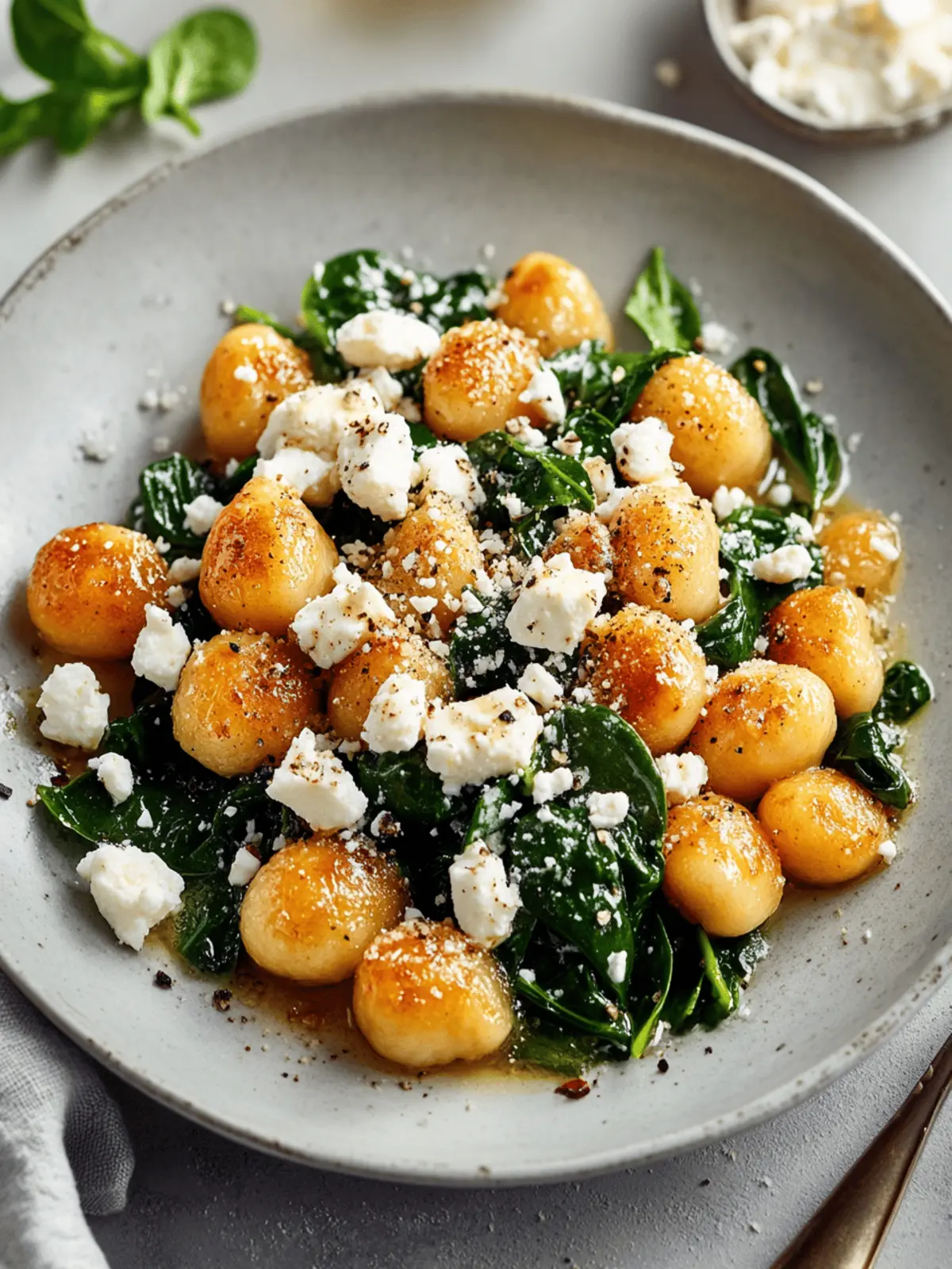 Crispy Gnocchi With Spinach And Feta for Cozy Weeknight Dinners 2 Crispy Gnocchi With Spinach And Feta