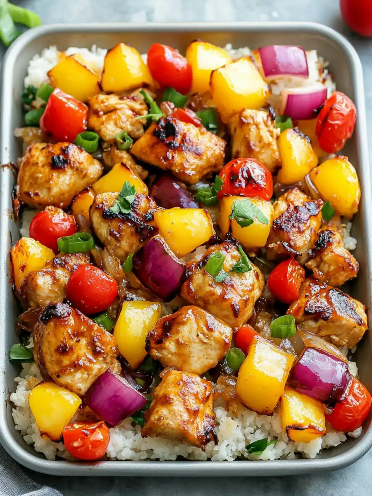 Savory Hawaiian Chicken Sheet Pan for Effortless Dinner Bliss 2 Hawaiian Chicken Sheet Pan